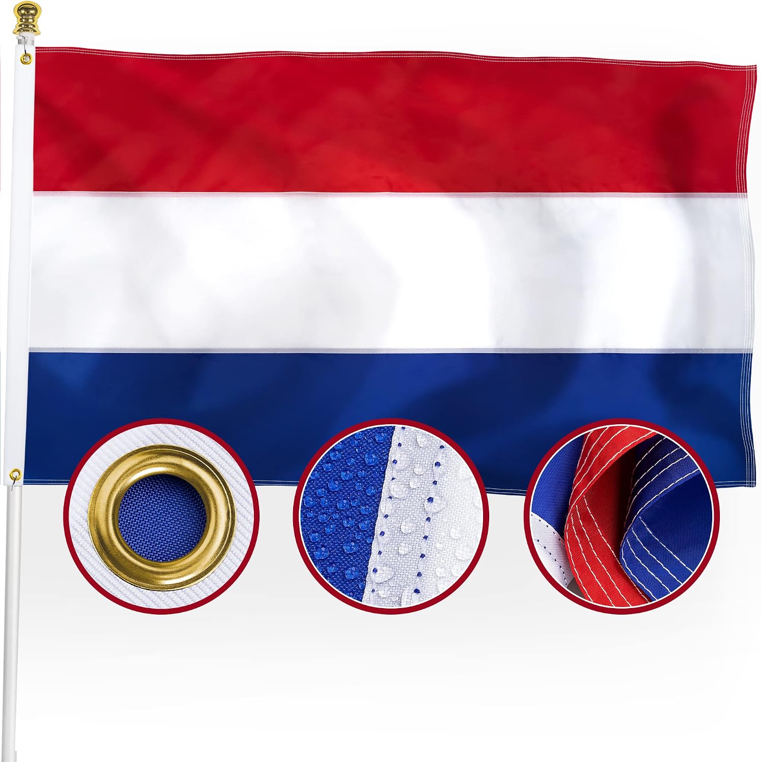 两当荷兰国旗 3x5ft
